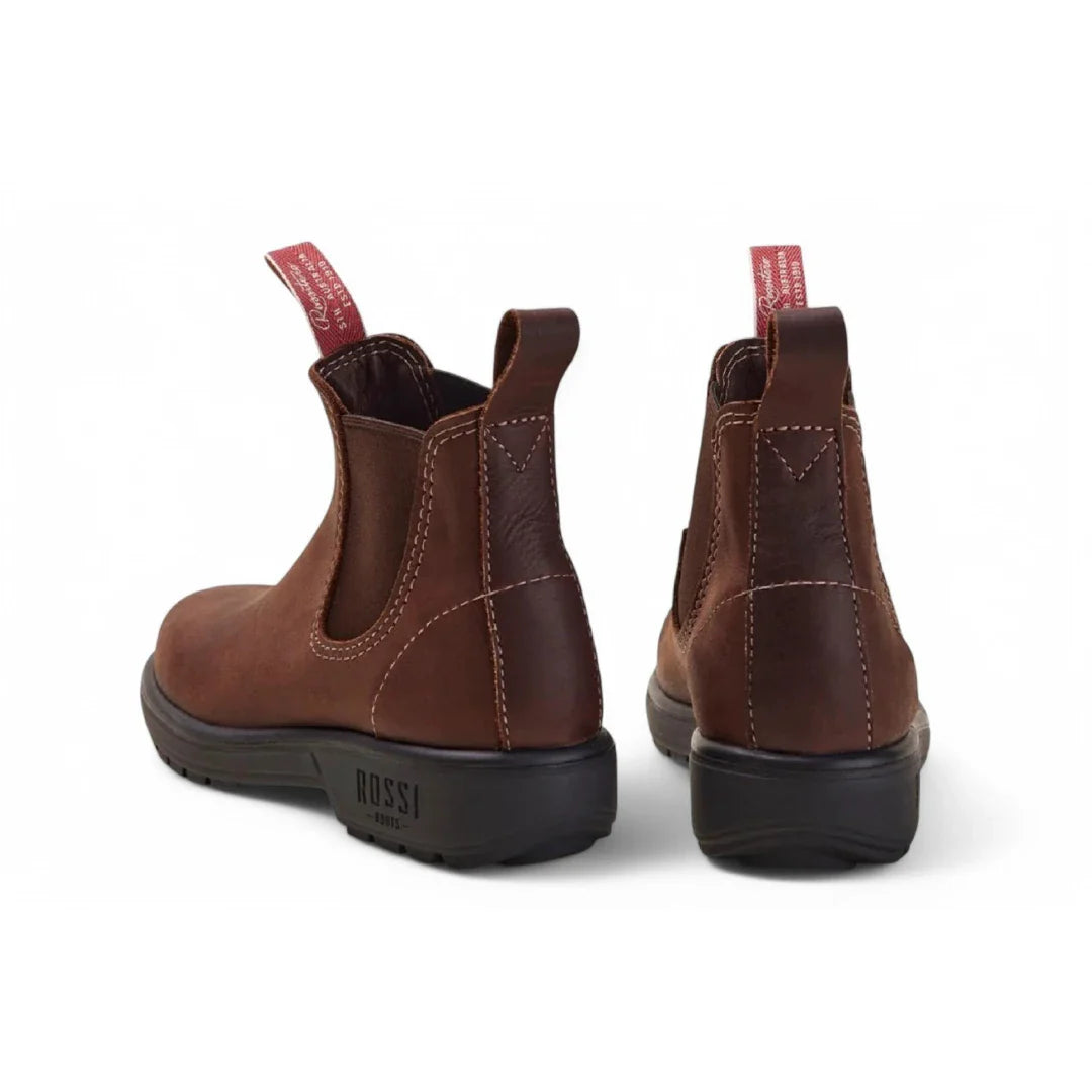 Botas Chelsea Endura 303 de piel marrón rojiza