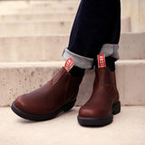 Botas Chelsea Endura 303 de piel marrón rojiza