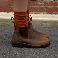 Botas Chelsea Endura 303 de piel marrón claro.