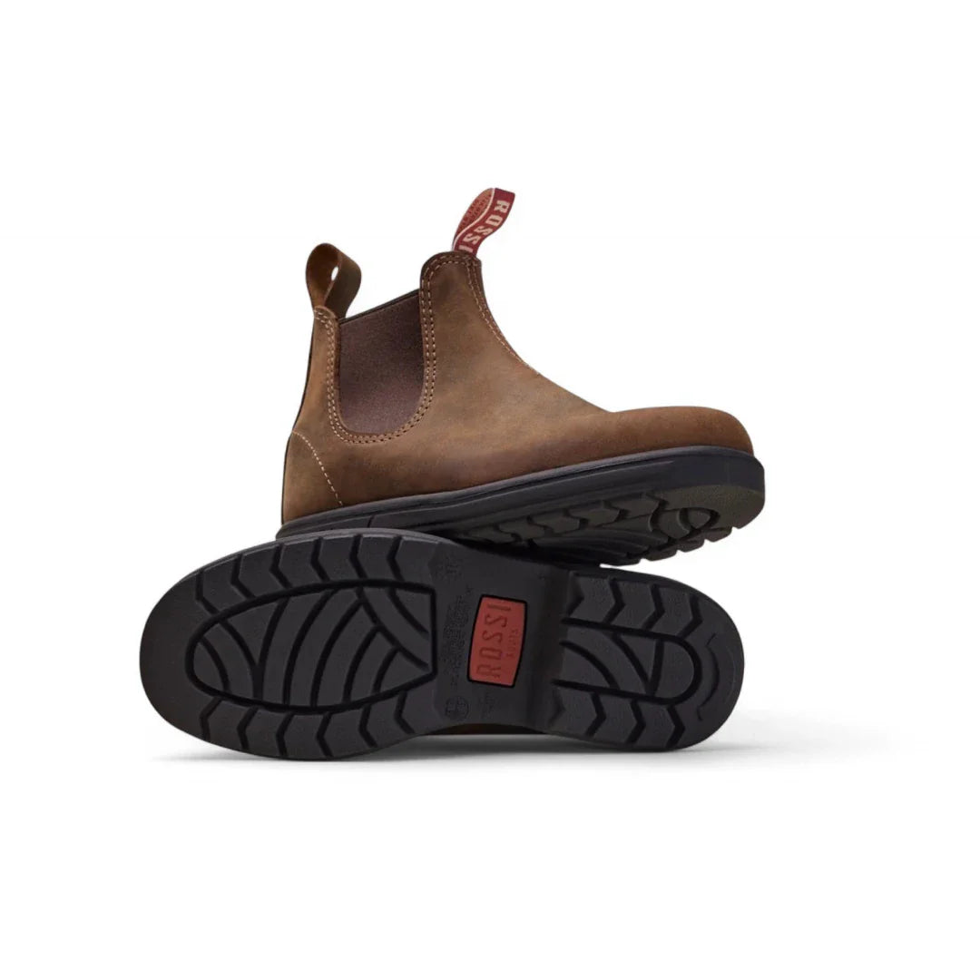 Botas Chelsea Endura 303 de piel marrón claro.