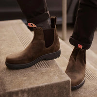 Botas Chelsea Endura 303 de piel marrón claro.