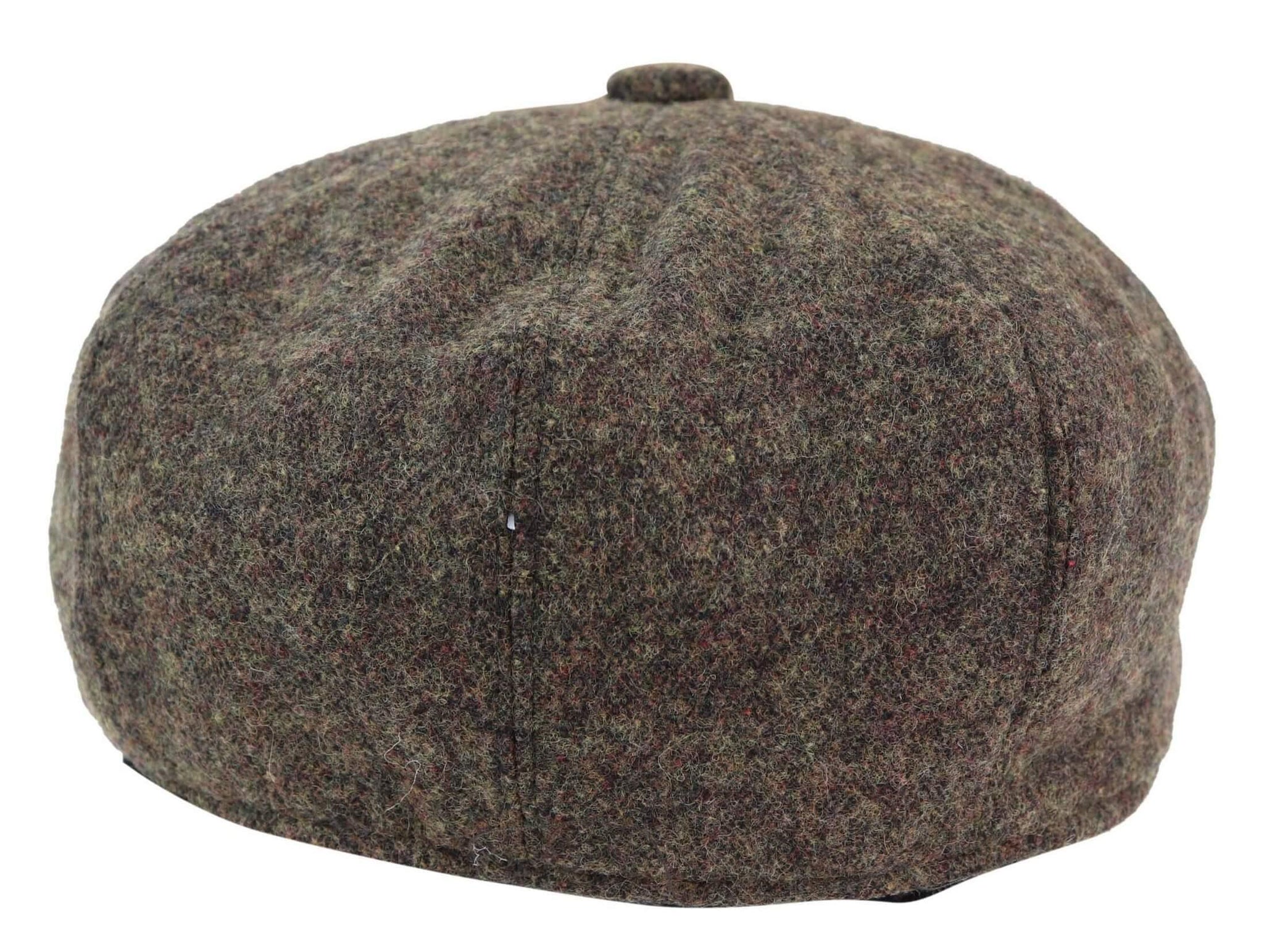 Gorra marrón de 8 paneles con cuchilla de afeitar