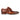 Everett - Zapatos Derby de hombre de cuero marrón pulido con puntera reforzada.