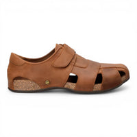 Sandalias de cuero marrón corteza Fletcher Basics C5 para hombre
