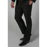 Ford - Pantalones de esmoquin negros para hombre