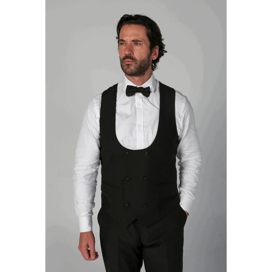 Ford - Chaleco cruzado negro para hombre
