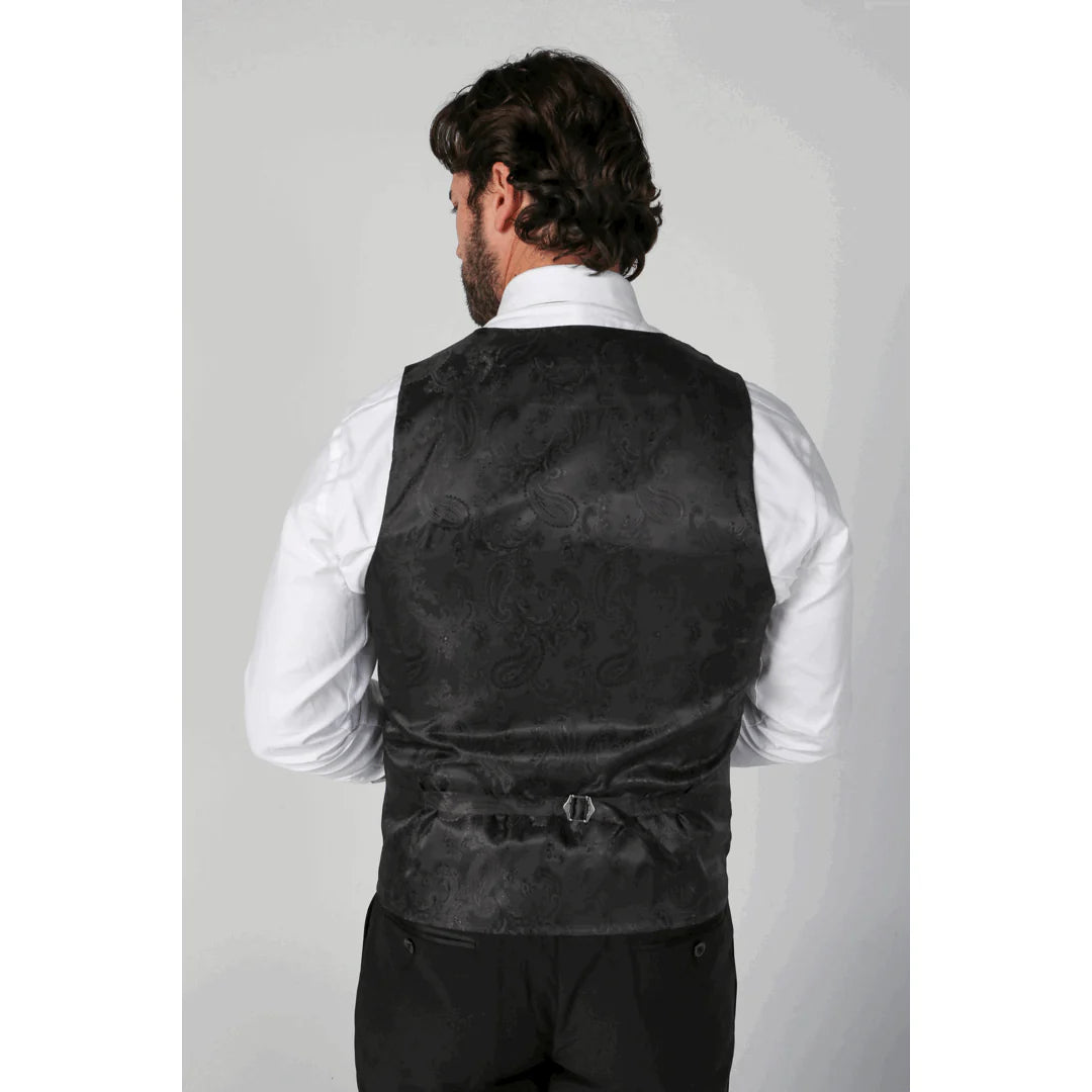 Ford - Chaleco cruzado negro para hombre