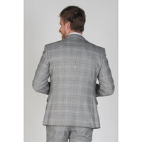 Francis - Blazer gris a cuadros para hombre