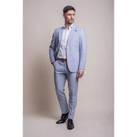 Fredrik - Blazer de verano azul claro para hombre