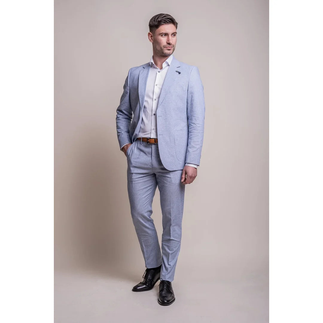 Fredrik - Blazer de verano azul claro para hombre
