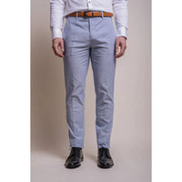 Fredrik - Pantalones de verano azul claro para hombre