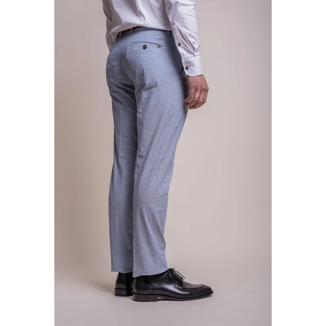 Fredrik - Pantalones de verano azul claro para hombre