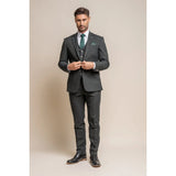 Furious - Blazer formal para hombre color verde oliva oscuro
