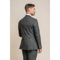 Furious - Blazer formal para hombre color verde oliva oscuro