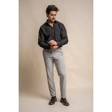Furious - Pantalones clásicos grises para hombre