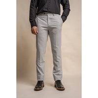 Furious - Pantalones clásicos grises para hombre