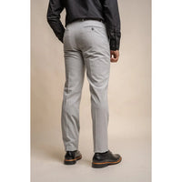 Furious - Pantalones clásicos grises para hombre