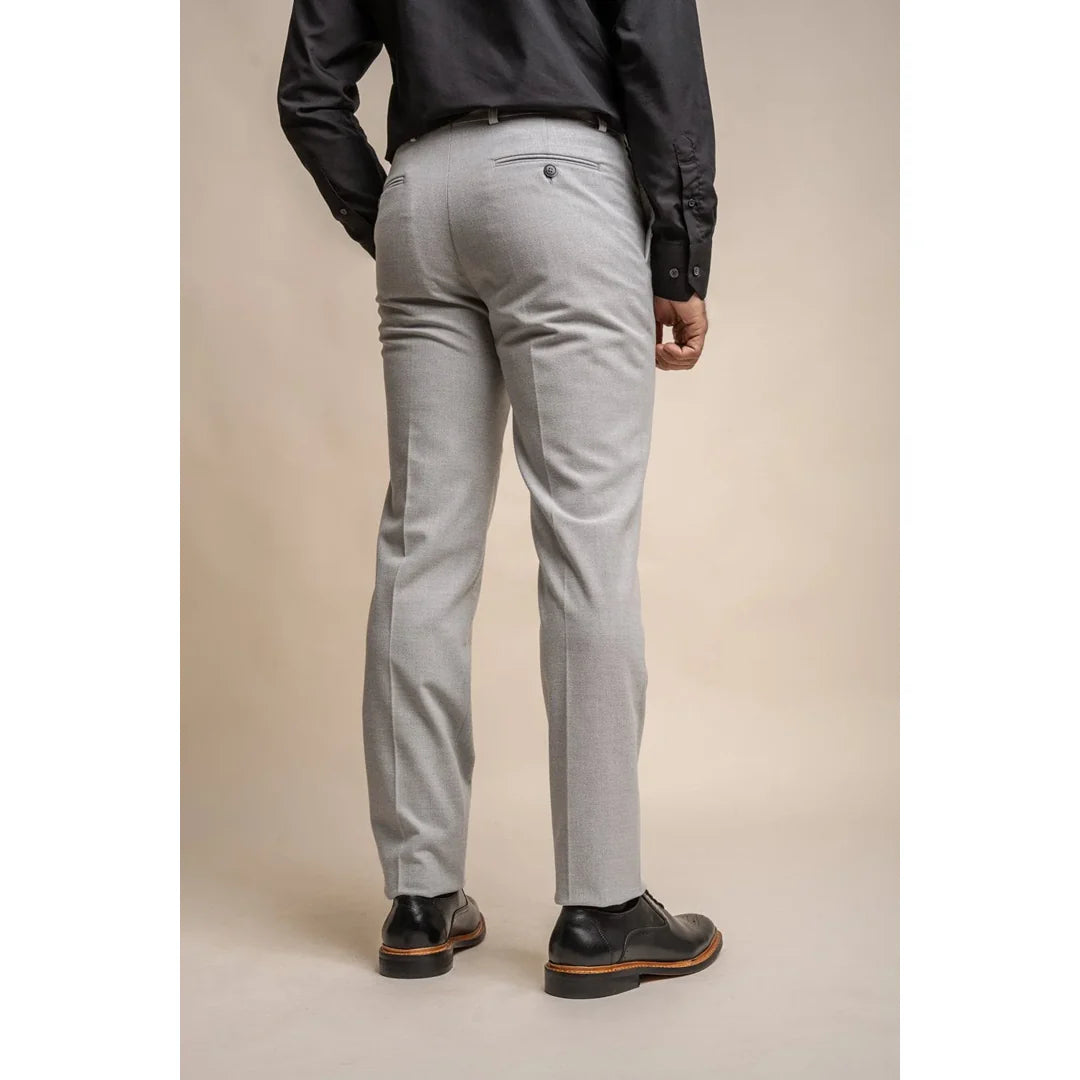 Furious - Pantalones clásicos grises para hombre