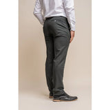 Furious - Pantalones formales de hombre color verde oliva oscuro