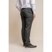 Furious - Pantalones formales de hombre color verde oliva oscuro