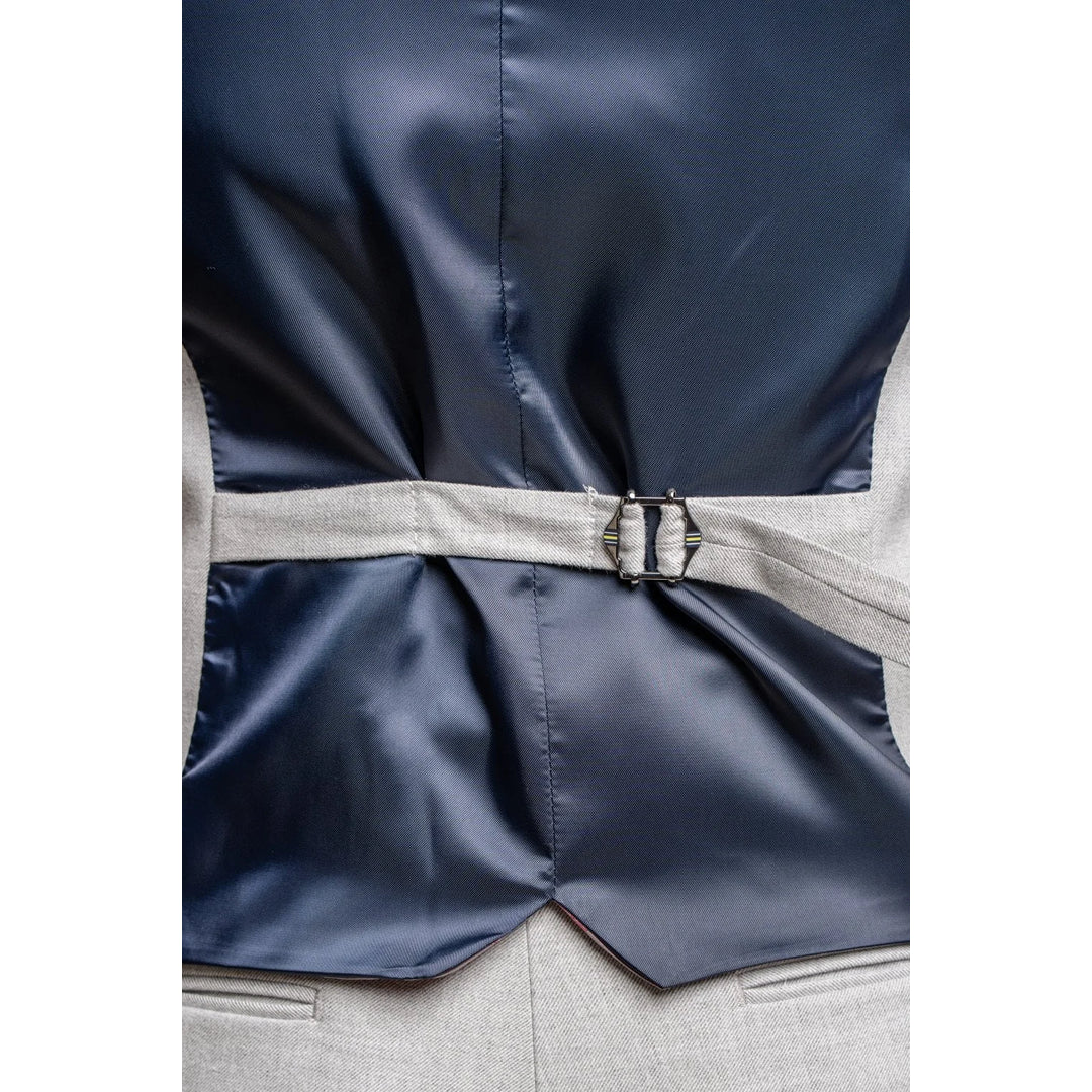 Furioso - Chaleco clásico gris para hombre