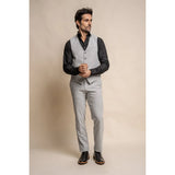 Furioso - Chaleco clásico gris para hombre