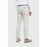 Gabriel - Pantalones grises a cuadros para hombre
