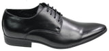 Zapatos elegantes de cuero azul, negro, crema y beige de diseño italiano para hombre.