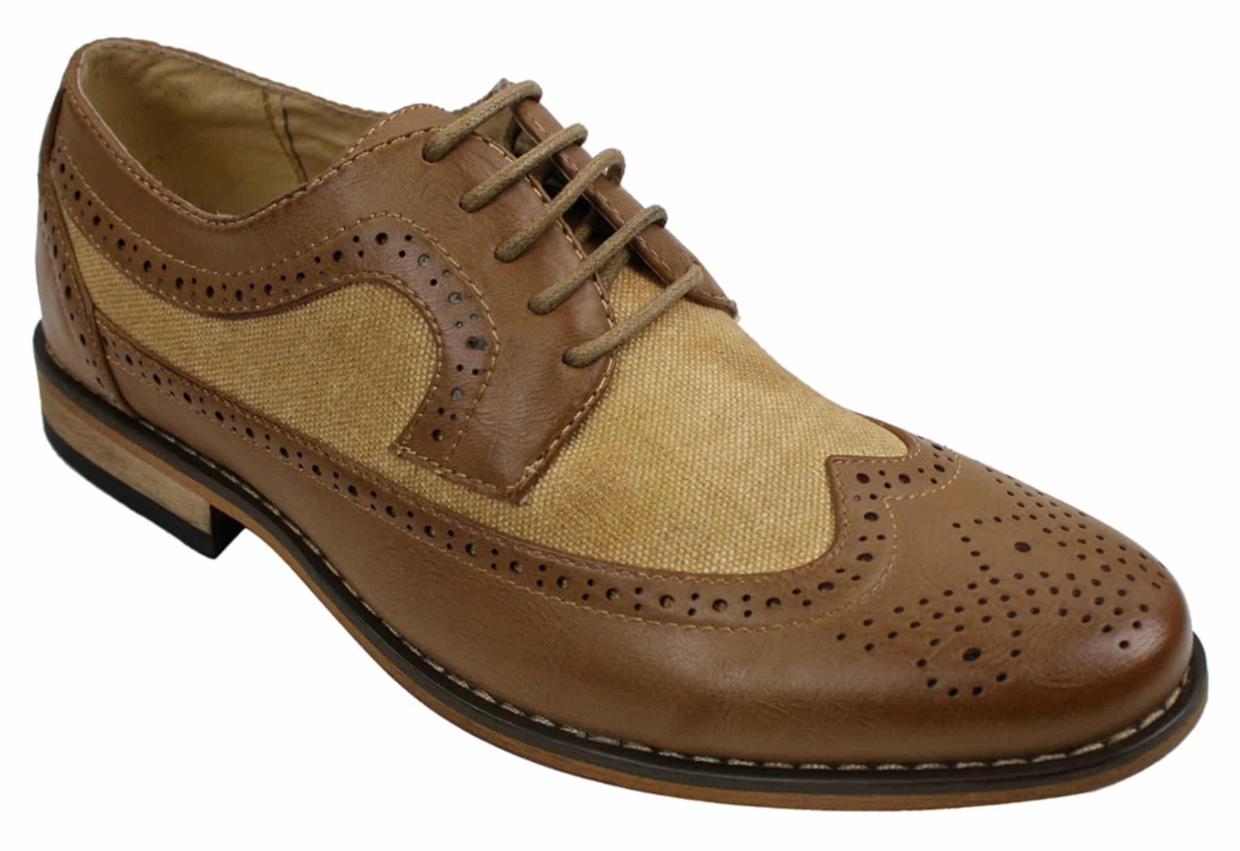 Zapatos de cuero tipo brogue para hombre, de diseñador italiano, elegantes e informales, en tonos marrón, negro y azul marino, estilo retro.