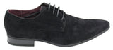 Zapatos casuales elegantes de gamuza con cordones para hombre, color rojo, verde, negro y gris, estilo italiano.