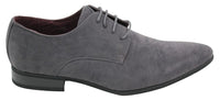 Zapatos casuales elegantes de gamuza con cordones para hombre, color rojo, verde, negro y gris, estilo italiano.