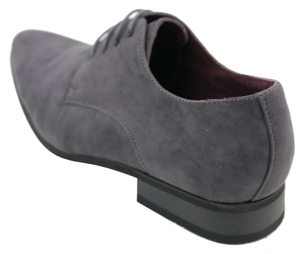 Zapatos casuales elegantes de gamuza con cordones para hombre, color rojo, verde, negro y gris, estilo italiano.
