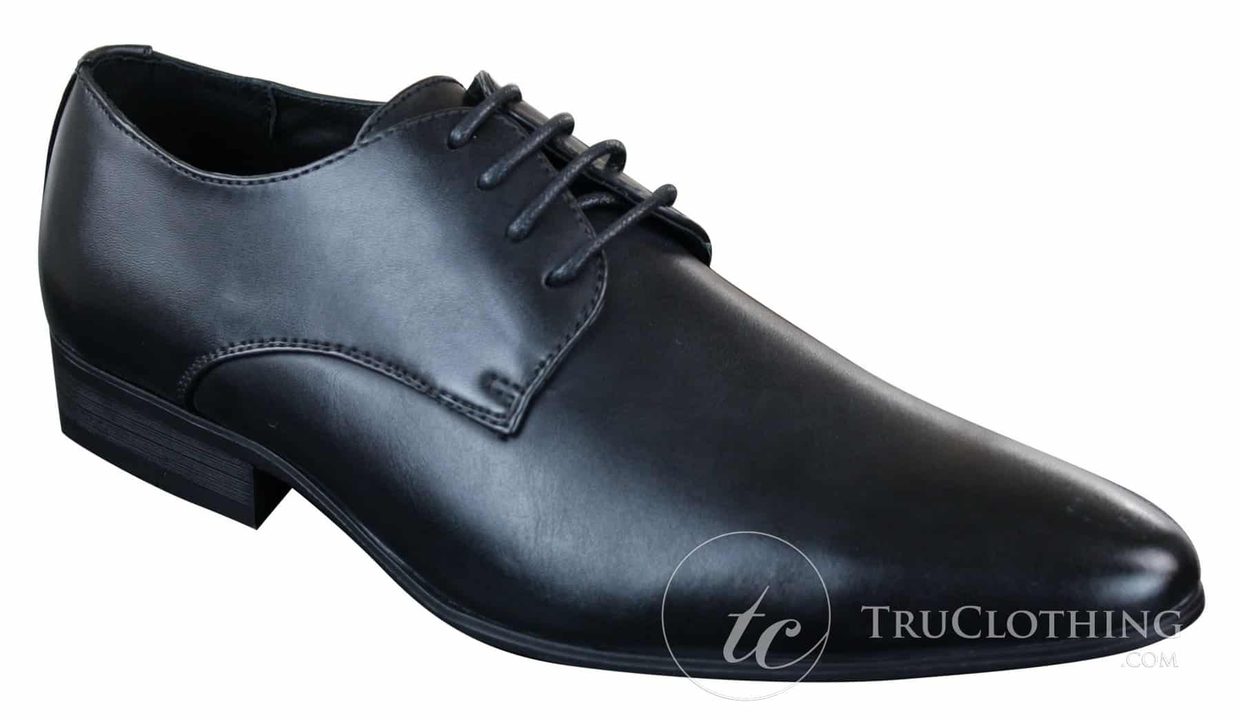 Galax GH2019 - Zapatos de cuero elegantes, casuales y formales para hombre, con cordones y punta, ideales para bodas, graduaciones o la oficina.