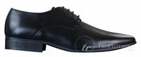 Galax GH2019 - Zapatos de cuero elegantes, casuales y formales para hombre, con cordones y punta, ideales para bodas, graduaciones o la oficina.