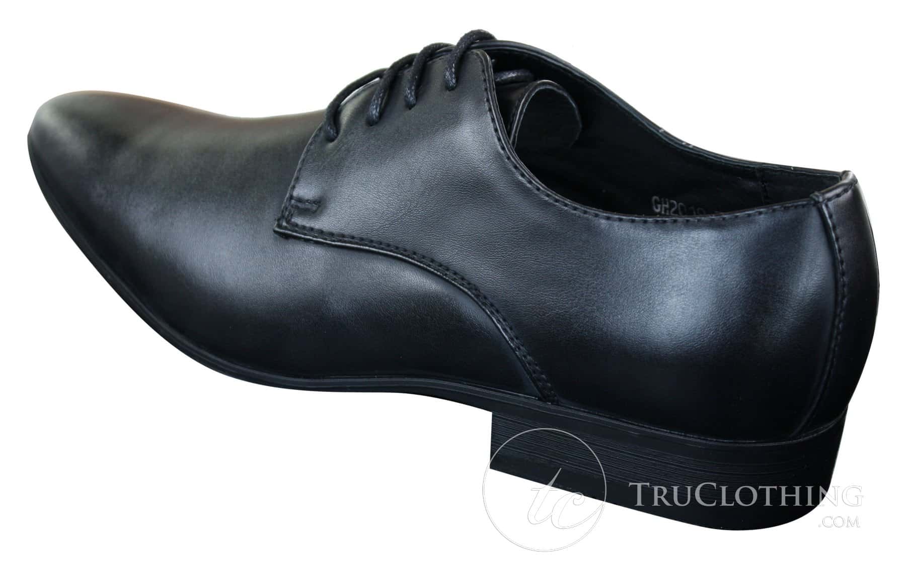 Galax GH2019 - Zapatos de cuero elegantes, casuales y formales para hombre, con cordones y punta, ideales para bodas, graduaciones o la oficina.
