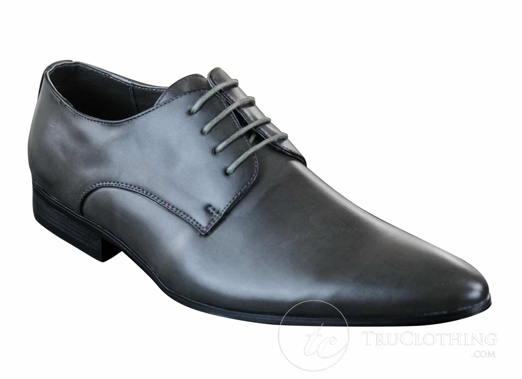 Galax GH2019 - Zapatos de cuero elegantes, casuales y formales para hombre, con cordones y punta, ideales para bodas, graduaciones o la oficina.