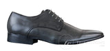 Galax GH2019 - Zapatos de cuero elegantes, casuales y formales para hombre, con cordones y punta, ideales para bodas, graduaciones o la oficina.