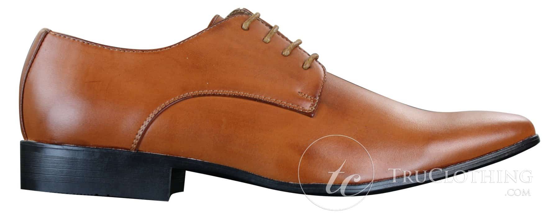 Galax GH2019 - Zapatos de cuero elegantes, casuales y formales para hombre, con cordones y punta, ideales para bodas, graduaciones o la oficina.