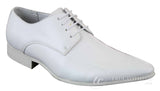 Galax GH2019 - Zapatos de cuero elegantes, casuales y formales para hombre, con cordones y punta, ideales para bodas, graduaciones o la oficina.