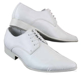 Galax GH2019 - Zapatos de cuero elegantes, casuales y formales para hombre, con cordones y punta, ideales para bodas, graduaciones o la oficina.