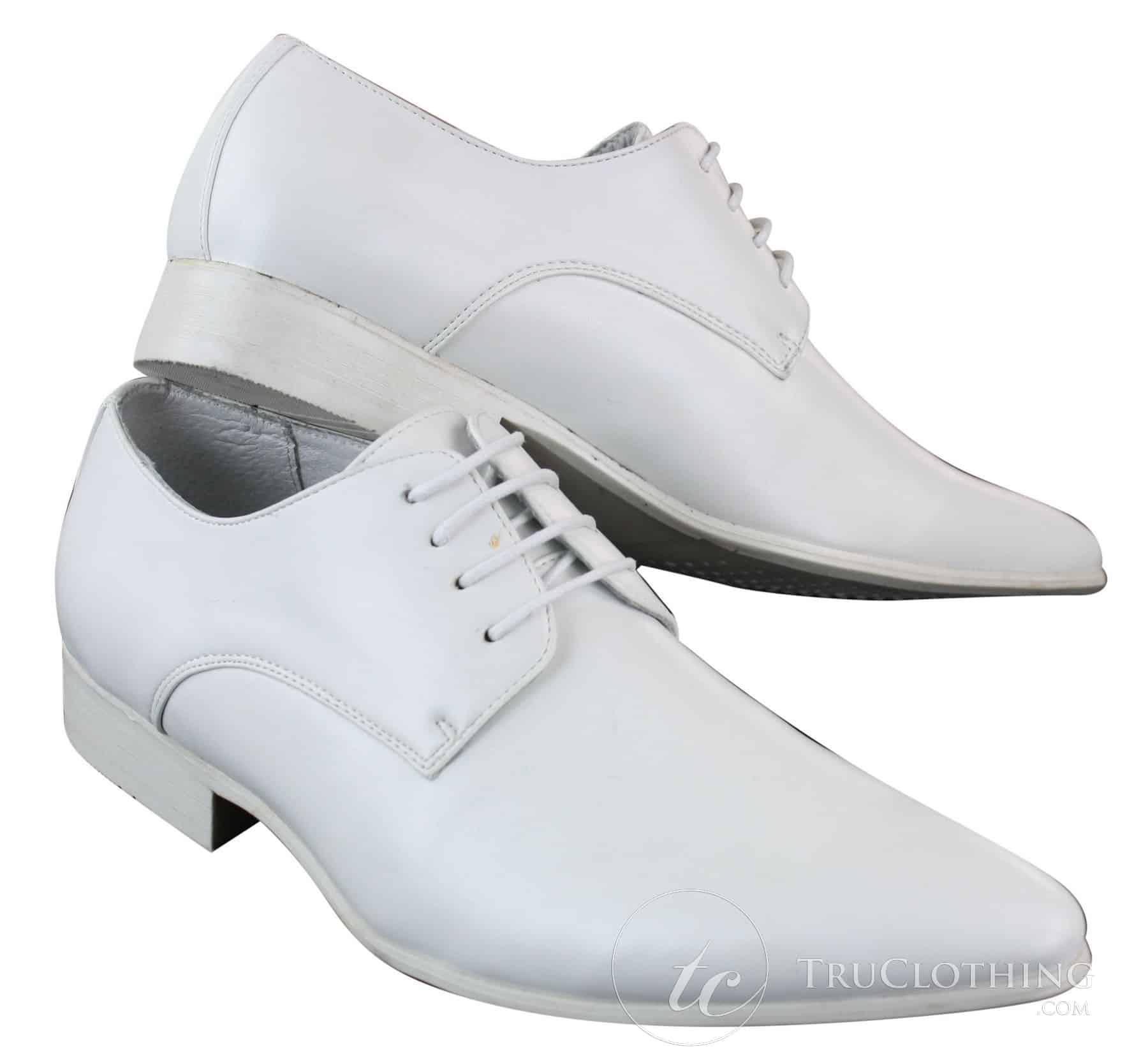 Galax GH2019 - Zapatos de cuero elegantes, casuales y formales para hombre, con cordones y punta, ideales para bodas, graduaciones o la oficina.