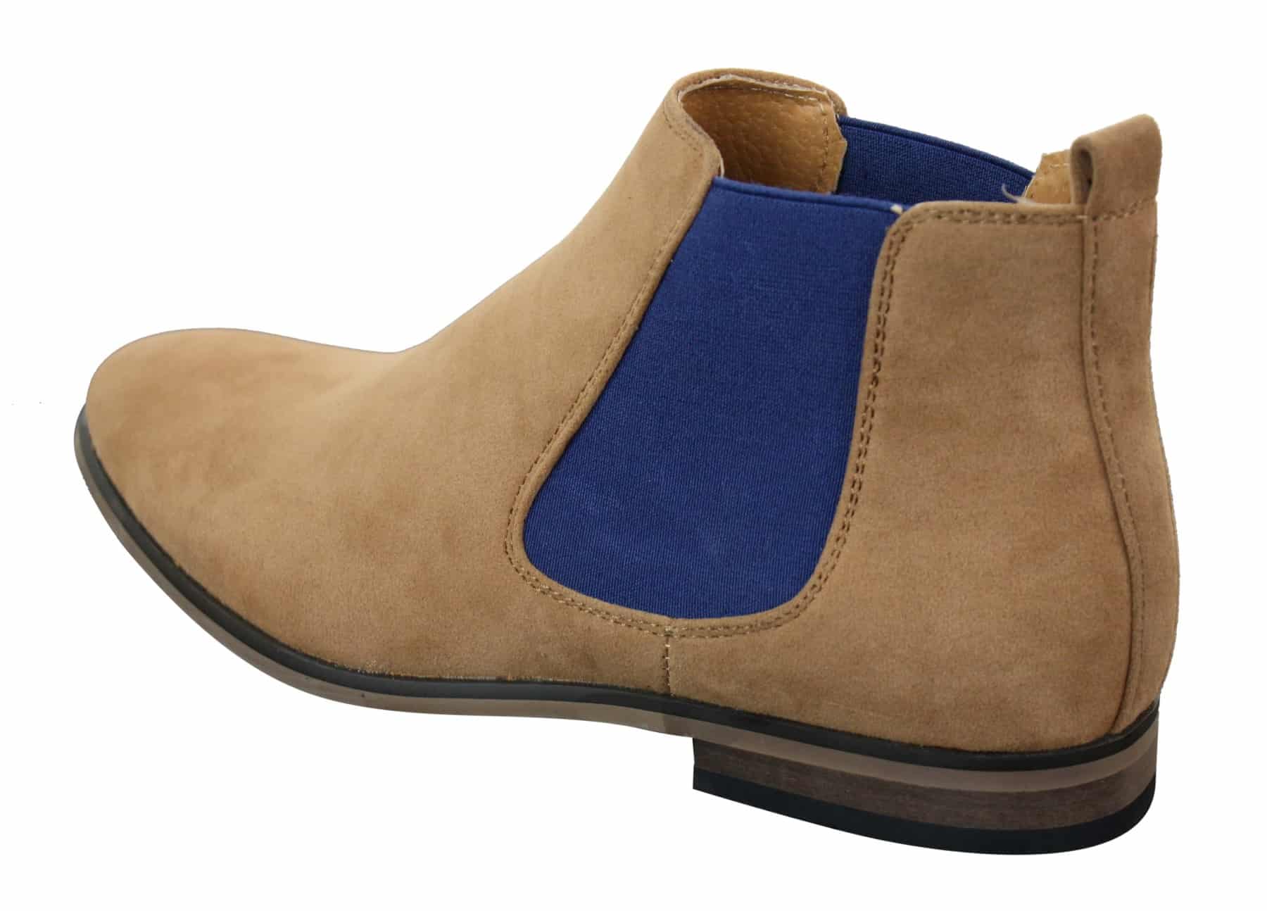 Botines Chelsea de ante italiano para hombre, estilo casual elegante, para desierto.