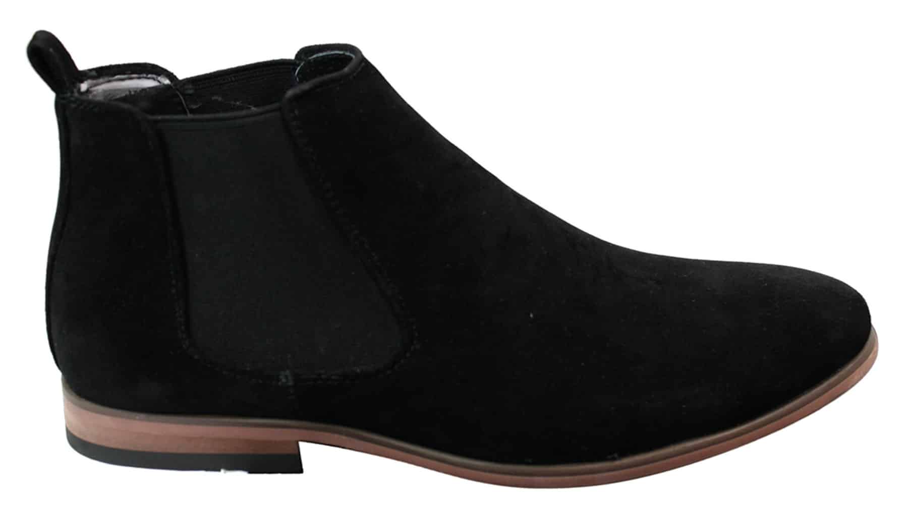 Botines Chelsea de ante italiano para hombre, estilo casual elegante, para desierto.