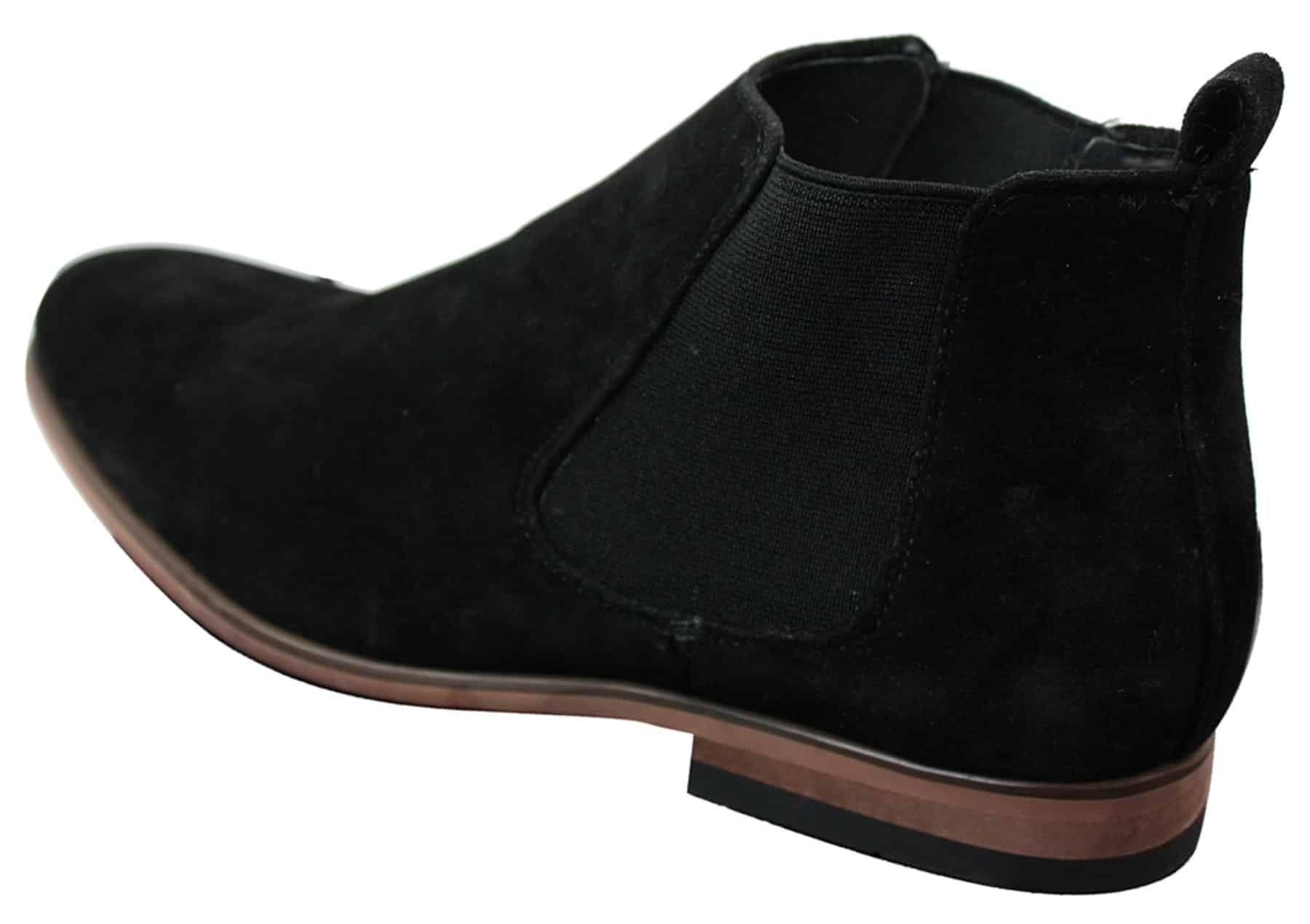 Botines Chelsea de ante italiano para hombre, estilo casual elegante, para desierto.