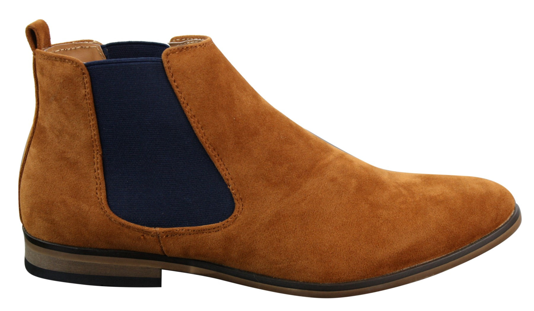 Botines Chelsea de ante italiano para hombre, estilo casual elegante, para desierto.