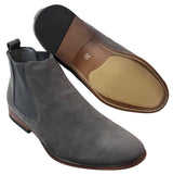 Botines Chelsea de ante italiano para hombre, estilo casual elegante, para desierto.