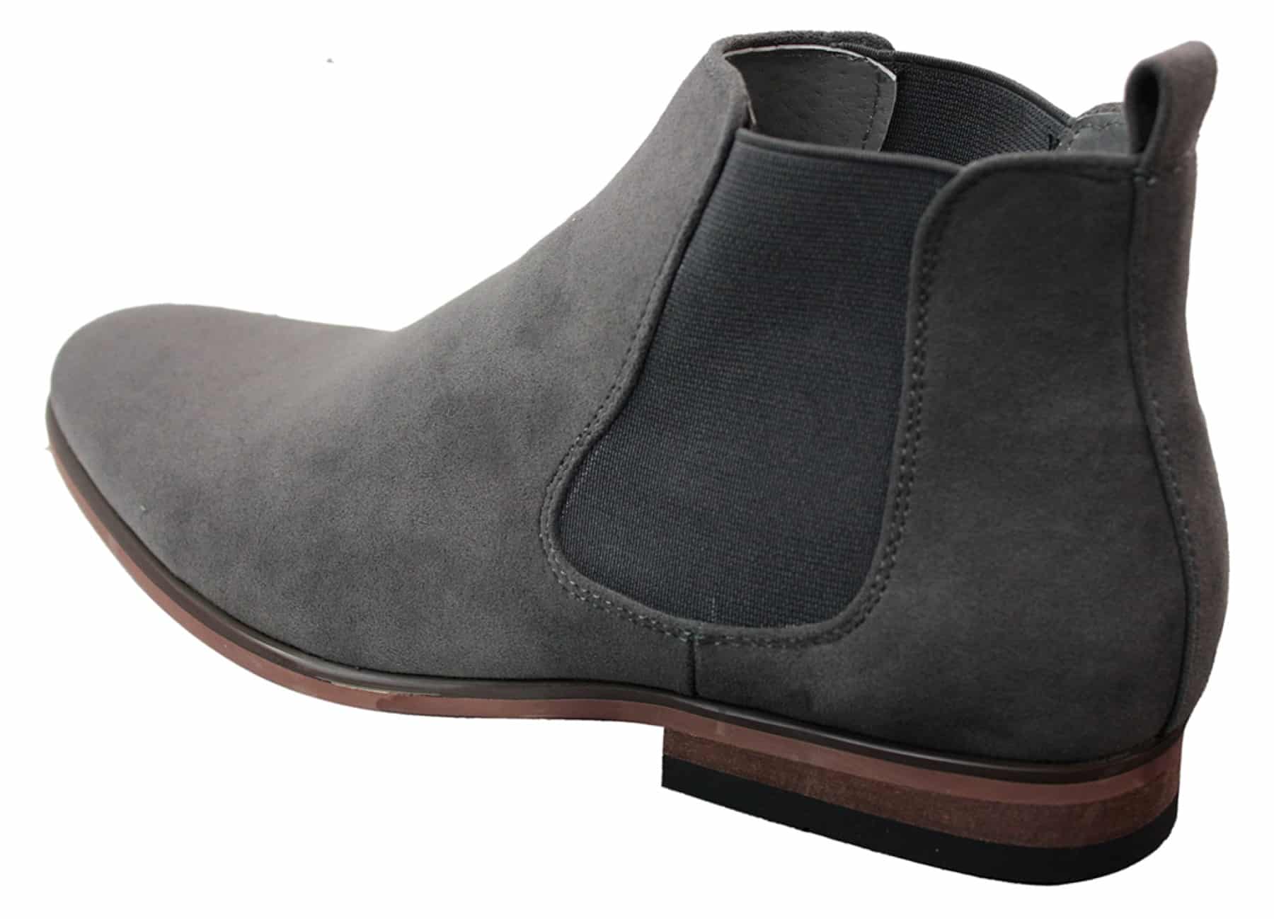 Botines Chelsea de ante italiano para hombre, estilo casual elegante, para desierto.