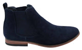 Botines Chelsea de ante italiano para hombre, estilo casual elegante, para desierto.