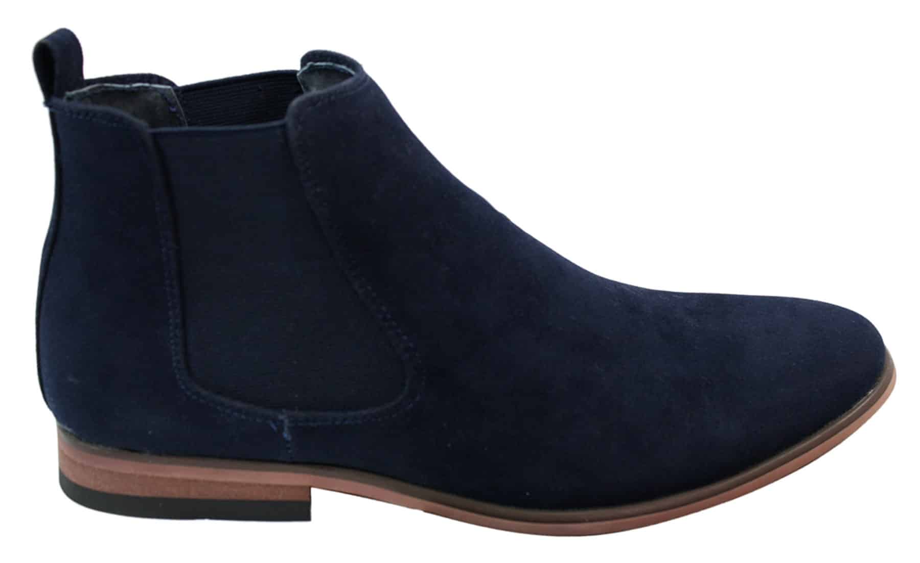 Botines Chelsea de ante italiano para hombre, estilo casual elegante, para desierto.