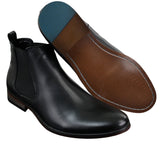 Zapatos negros de hombre con cordones, estilo casual elegante, de ante brillante con detalles de charol.